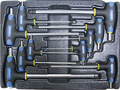 Набор Т-образных шестгранных ключей с пластиковой рукояткой 10пр. в ложементе в Кемерове